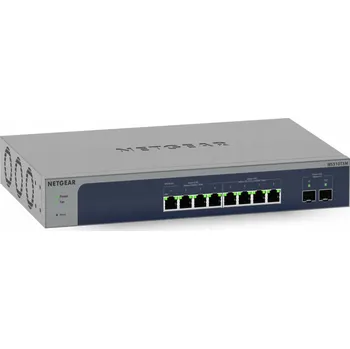 Switch Netgear MS510TXM síťový switch, spravovaný L2/L3/L4, 10G Ethernet (100/1000/10000), šedá, modrá