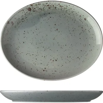 Talíř Talíř oválný Lilien LifeStyle, porcelánový, rainforest, délka: 280 mm, šířka: 220 mm