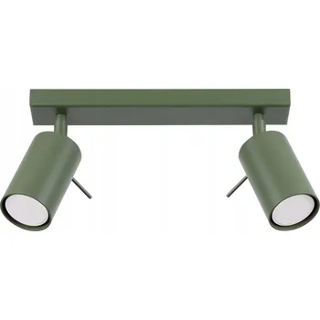 Stropní Svítidlo RING 2 zelená olivová moderní lampa s pohyblivým stínidlem