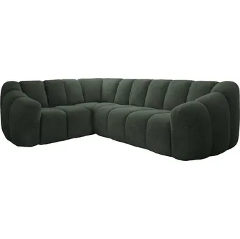 Pohovka Tmavě zelená rohová pohovka (levý roh/do L) Shell – Miuform ID_1824050