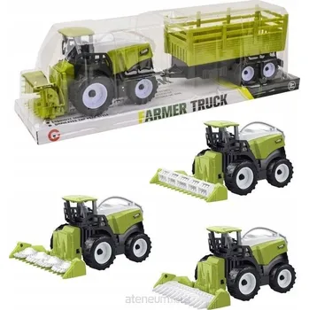 autíčko MEGA TRAKTOR S PŘÍVĚSEM KOMBAJN ZEMĚDĚLSKÝ STROJ