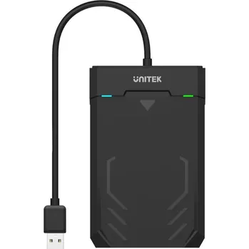 Příslušenství pro datový nosič Unitek Y-3036 černý USB 3.1 box pro 2,5" HDD/SSD SATA 6G UASP