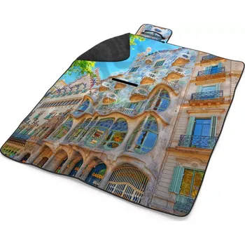 deka Sablio Plážová deka Barcelona Gaudi Casa Batllo 2: 200x140 cm
