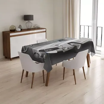 ubrus Sablio Ubrus Mercedes-Benz 300 SL Šedé pozadí - 130x170 cm