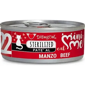 Krmivo pro kočku DISUGUAL MINI-ME CAT STERILIZED 22 HOVĚZÍ 85G