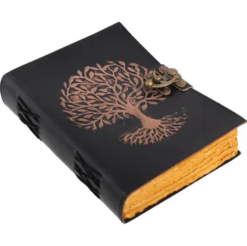 Karnevalový kostým Leather Journals Kožený zápisník se Stromem života a ruční vazbou