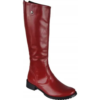 Dámské kozačky Elitabut Dámské kozačky po kolena, plochý podpatek, velikost 42