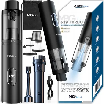 Vysavač Vysavač do auta MBG Line 639 Turbo 15 000 Pa bezdrátový