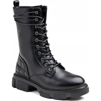 Dámská zimní obuv Kotníkové Boty ZATEPLENÉ módní trapery lehké workery silná podrážka SUWAK Wojtyłko