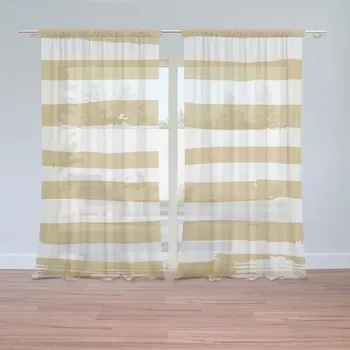 Záclona Sablio Záclony Zlaté pruhy: 2ks 150x250cm