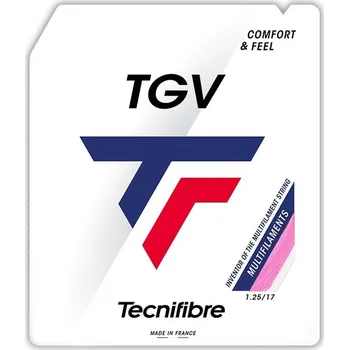 Raketový sport Tenisový výplet Tecnifibre TGV (12 m) Růžový (1.25 mm)