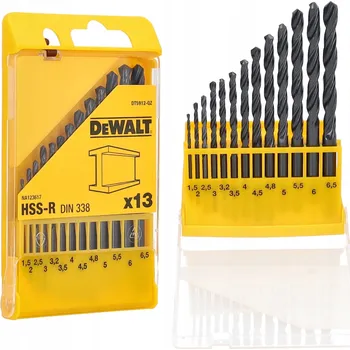 Vrták Sada vrtáků do kovu v kazetě DeWalt, 13dílná, DT5912-QZ