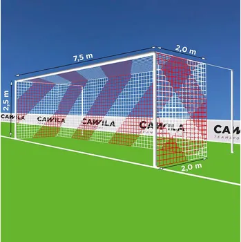 Sportovní branka Síť Cawila Tornetz 7,50x2,50m Tiefe 2,0x2,0m 1000871064-rot Velikost OS