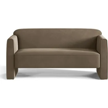 Pohovka Taupe sametová pohovka 140 cm Abby – Micadoni ID_1824410