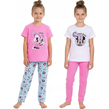 Dámské pyžamo Minnie Mouse SADA 2 ks - BAVLNĚNÉ pyžamo pro dívku 7-8 let 128 cm