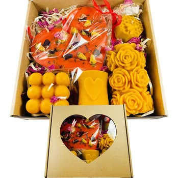 Svíčka Tradiční svíčka z včelího vosku Miód i Bursztyn 5 ks