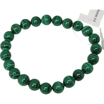 Náramek Malachitový náramek 8-9mm v AA kvalitě