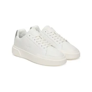 Dámské tenisky Sneakersy Calvin Klein Chunky Cupsole Lace Up Lth Met YW0YW01948 Bílá 37
