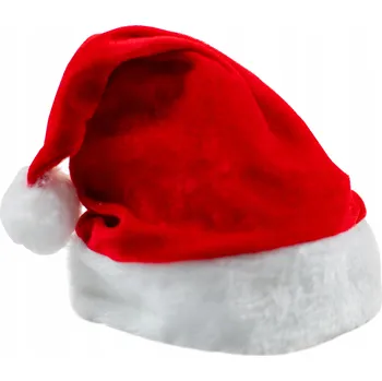 Čepice ČEPICE SANTA CLAUS, VÝROBEK POLSKÝ Červená