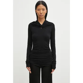 Dámská halenka Halenka s kašmírem Rick Owens Lilies Kairo černá barva, LI02E3212.JBWS 99X, vel. XS