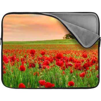 pouzdro na notebook Sablio Obal na notebook Pole vlčích máků 2 - 17"
