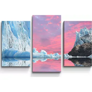 Obraz Sablio Obraz - 3-dílný Ledovec - 75x50 cm