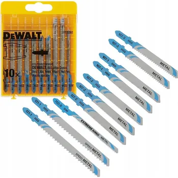 10 pilových listů do přímočaré pily na kov DeWALT DT2292