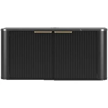 Koupelnový nábytek Skříňka pod umyvadlo Mokil 01, Barva:: černý mat / černý mat + černý mramor MIRJAN 5903211344268