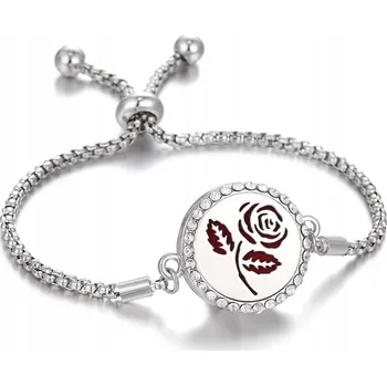 Náramek AROMATERAPEUTICKÝ NÁRAMEK OCELOVÝ Růže B02