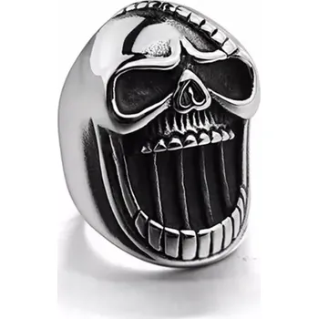 Prsten Prsten z chirurgické oceli Lebka Skull Opener - Velikost prstenu 64 (US 11)