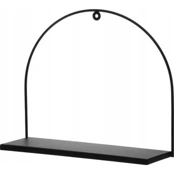 police Kovová police 4Living 33 x 33 cm černá