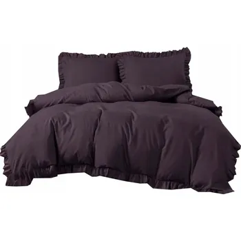 Povlečení Povlečení 220x200cm sada povlečení s volánkem, jednobarevné