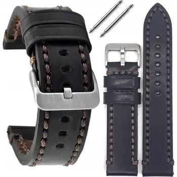 Řemínek na hodinky Široký kožený řemínek k hodinkám Tekla T-115.02 20 mm