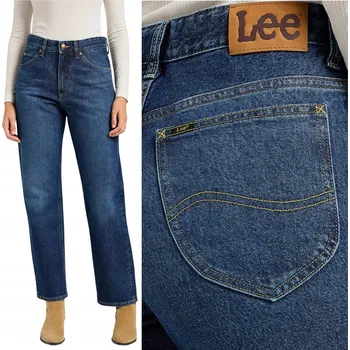 Dámské džíny Lee RIDER CLASSIC dámské džíny s vysokým pasem, rovné, volné, W31 L31