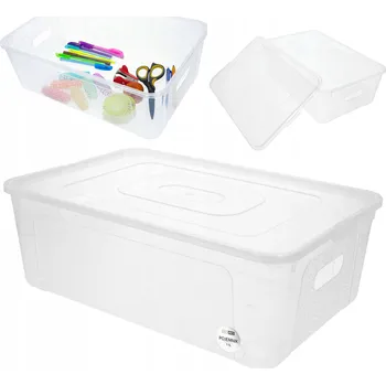 Úložný box Úložný box Cadro plast průhledný 11 l s víkem