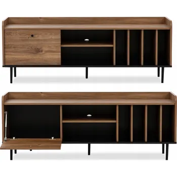 Televizní stolek TV stolek/skříňka v loft stylu CHRISTO, 150x56,2x40 cm KONSIMO