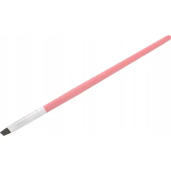 Štětec na gelové nehty, manikúra, zkosený, růžový, dřevěný, velikost 2