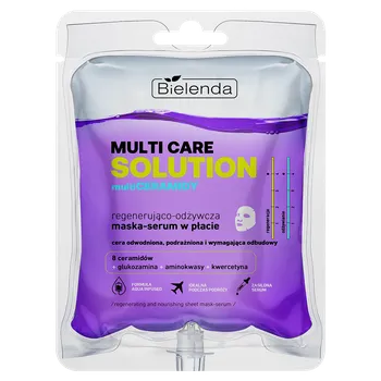 Pleťová maska Bielenda Multi Care Solution Multiceramidy regenerační a vyživující plátková maska–sérum, 1 ks