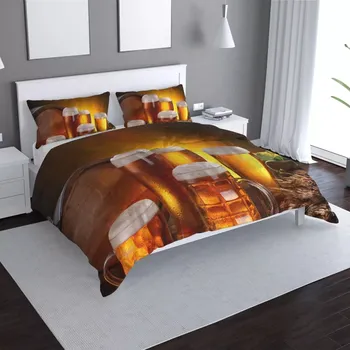 Povlečení Sablio Povlečení Krýgly s pivem - 140x220 / 90x70