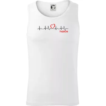 Pánské termoprádlo Moje srdce bije pro hasiče - Tílko pánské Core - S ( Bílá )