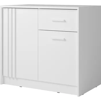 Komoda Komoda CANADA CY-21 | 102 cm | bílá s bílými úchyty