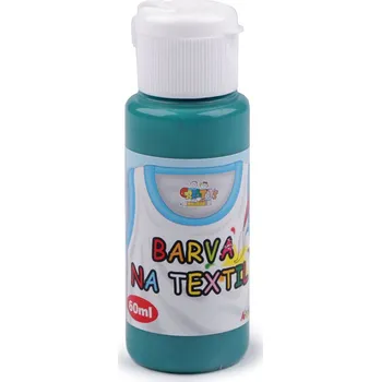 Speciální výtvarná barva Barva na textil 60 ml, střední, 20 petrolejová