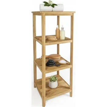 regál SHEKINA Koupelnový regál SPA15, teakové dřevo, Dárek