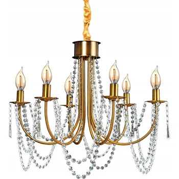 Závěsné svítidlo TOOLIGHT Křišťál 6-bodové světlo E14