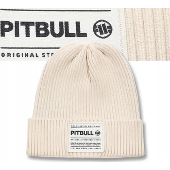 Čepice Pitbull zimní čepice beanie bílá, univerzální velikost