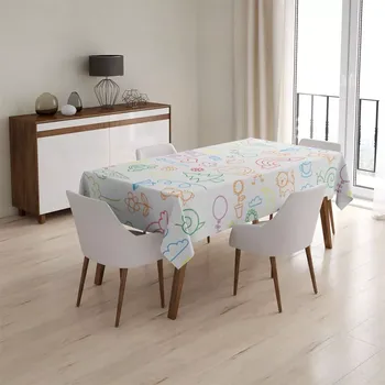 ubrus Sablio Ubrus Barevná školka - 90x90 cm