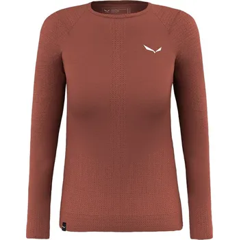 Dámské termoprádlo dámské triko Salewa Zebru Warm Amr L/S Tee, etruscan red - vel. 38 117350