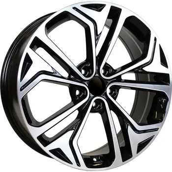 Alu kolo Alu kola Racing Line B5519, 19x7.5 5x114.3 ET50, černá + leštění