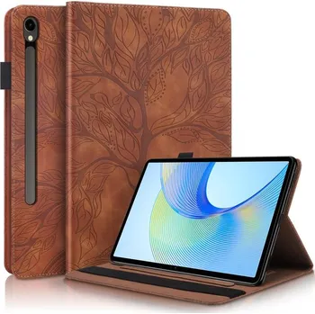 Pouzdro na tablet VSECHNONAMOBIL 106830 ART TREE Zaklápěcí pouzdro pro Samsung Galaxy Tab S10 FE+ hnědé