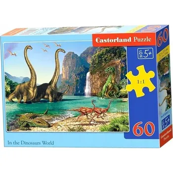 Puzzle Puzzle 60 dílků Svět dinosaurů CASTOR